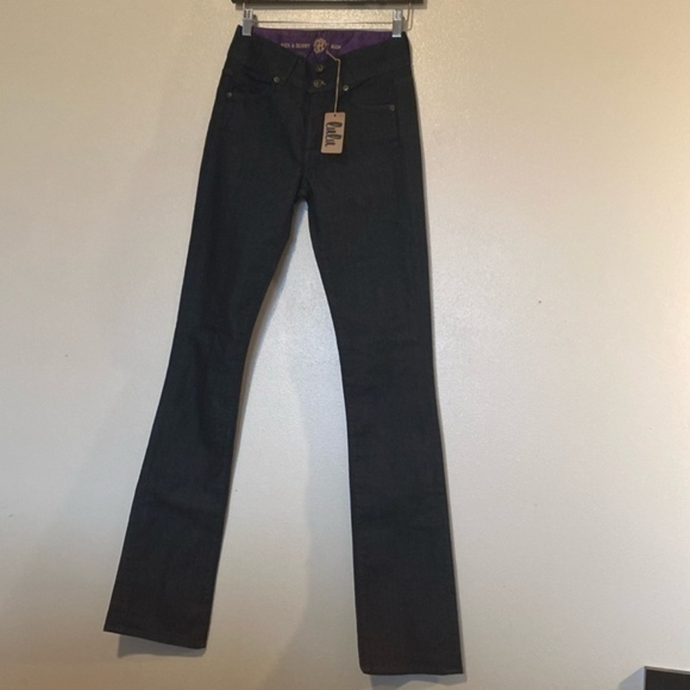 Rich & Skinny Lulu 5 picket high cotton blend rare jeans 24